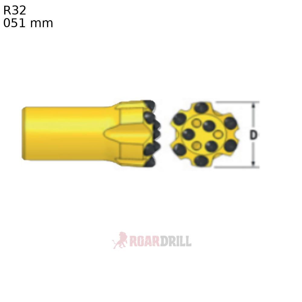 [1104-1431-51R32-28_59-45-51-CL (1-32-051-F14-B01)] BIT R32/51 Face:B, Botton: ( E6D9 +I3D8  SEMB)
