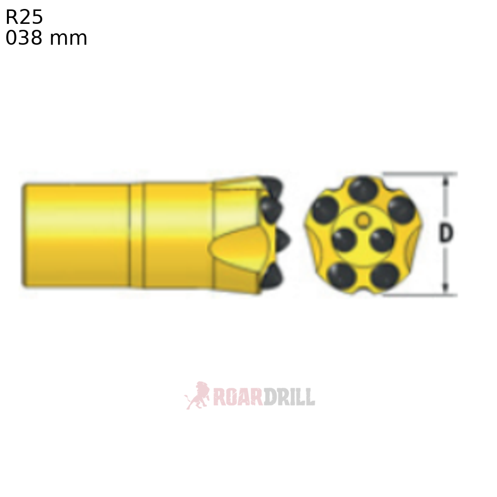 [1102-1431-38R25-27-58-45-51-CL (1-38-R2527-59-3)] BIT R25 D:38mm Face:C, Botton: ( E5D8 +I2D7  SEMB)