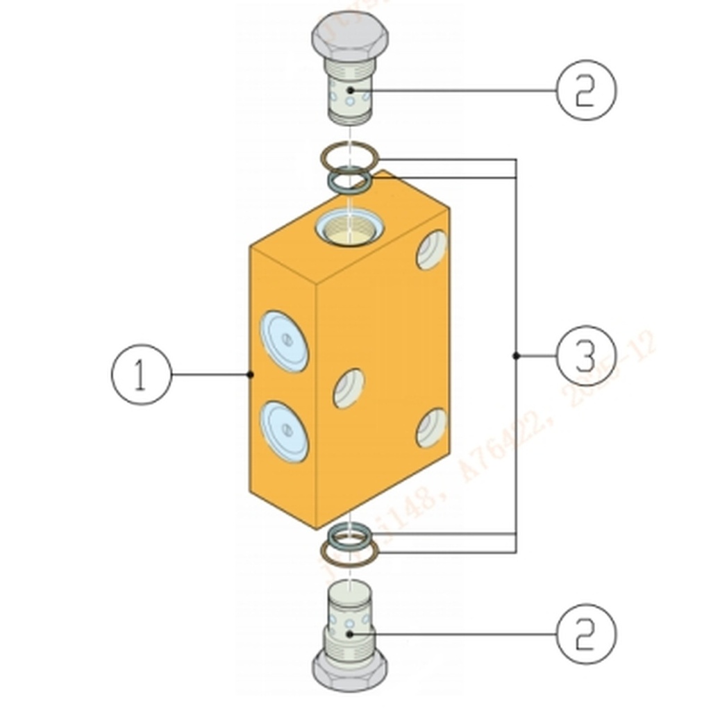 [5104-7075200002-1] 5104-7075200002-1 - Bloque de válvulasvalve (Block) (Fig. 1)