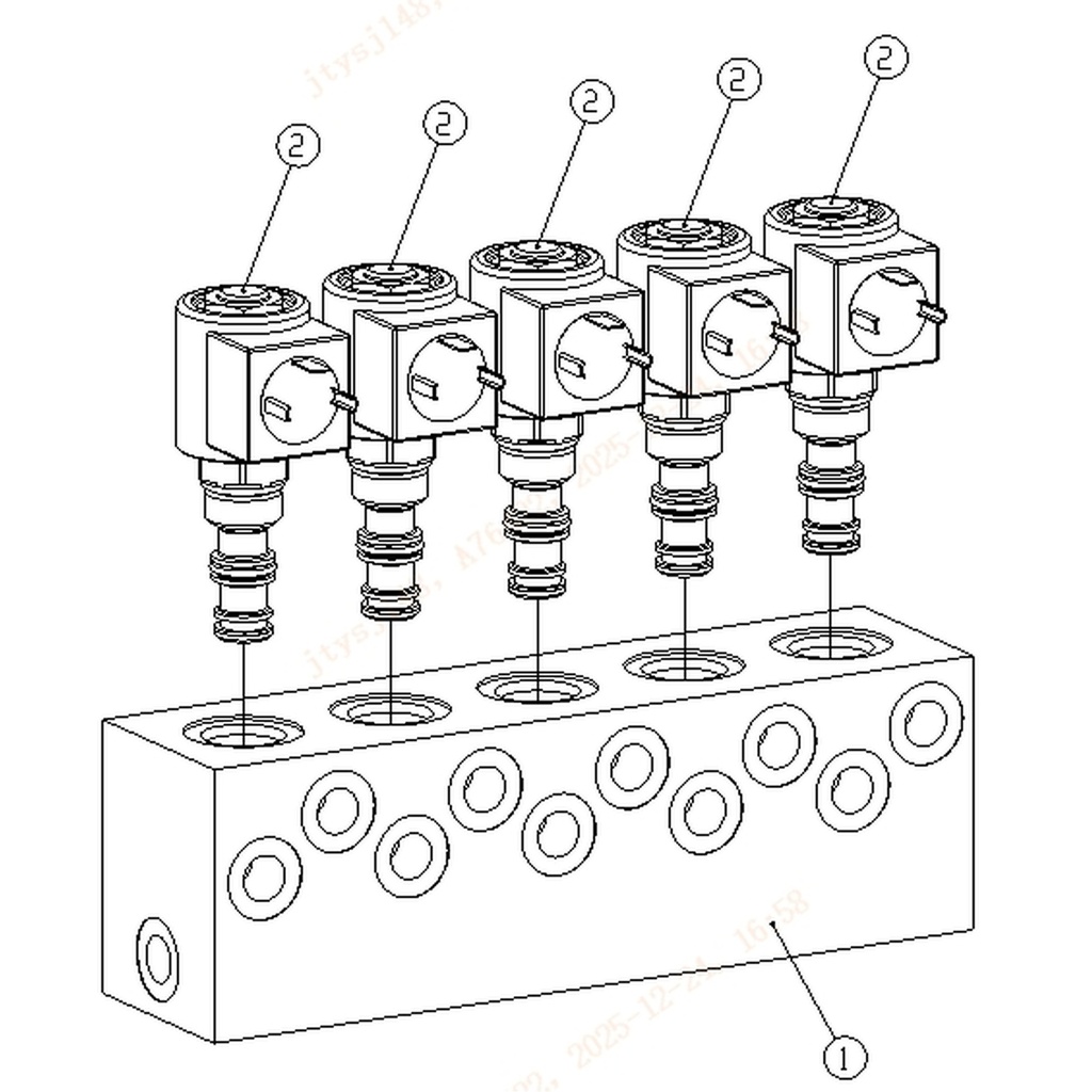5103-7181900002-1 - Bloque de válvulasvalve (Block) (Fig. 1)