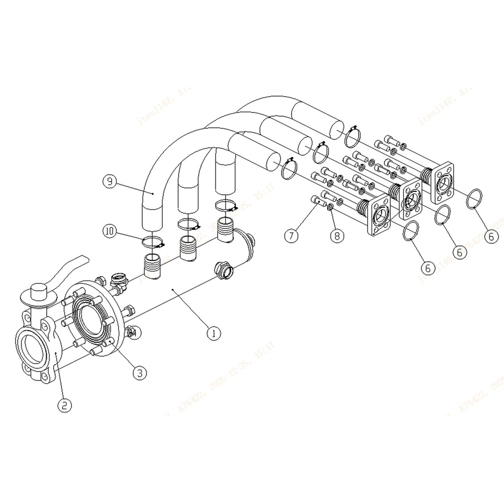 5110-9010100005 - Tubo de aspiración de aceite (Oil) (Suction pipe) (Fig. 1)