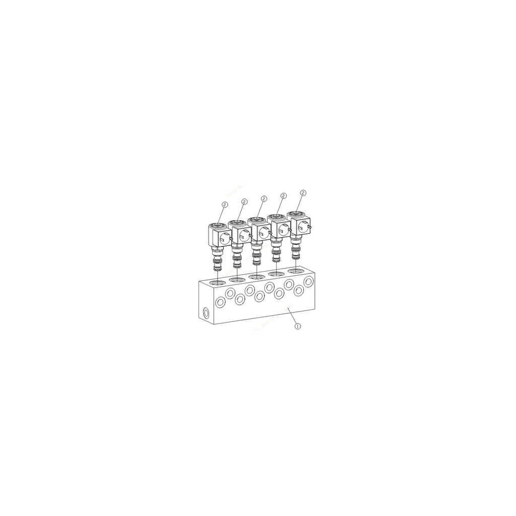 5101-7181900002-1 - Bloque de válvulas (Bloque de válvulas) (Fig. 1)
