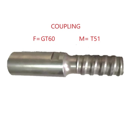 [12-1_MF-MT51-FGT60-77-310] COUPING T51/GT60 MF  M= T51  F= GT60  L=310 mm